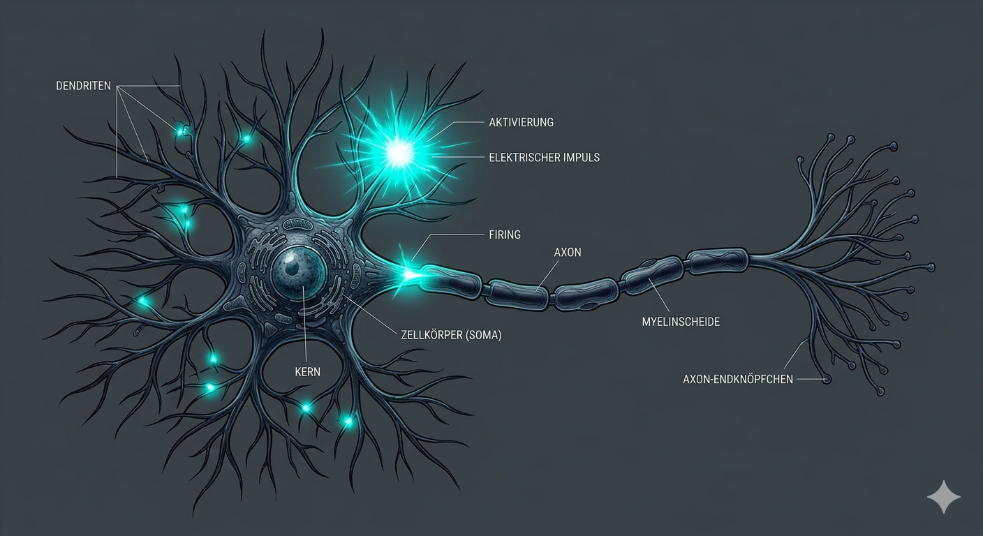Biologisches Neuron Schema