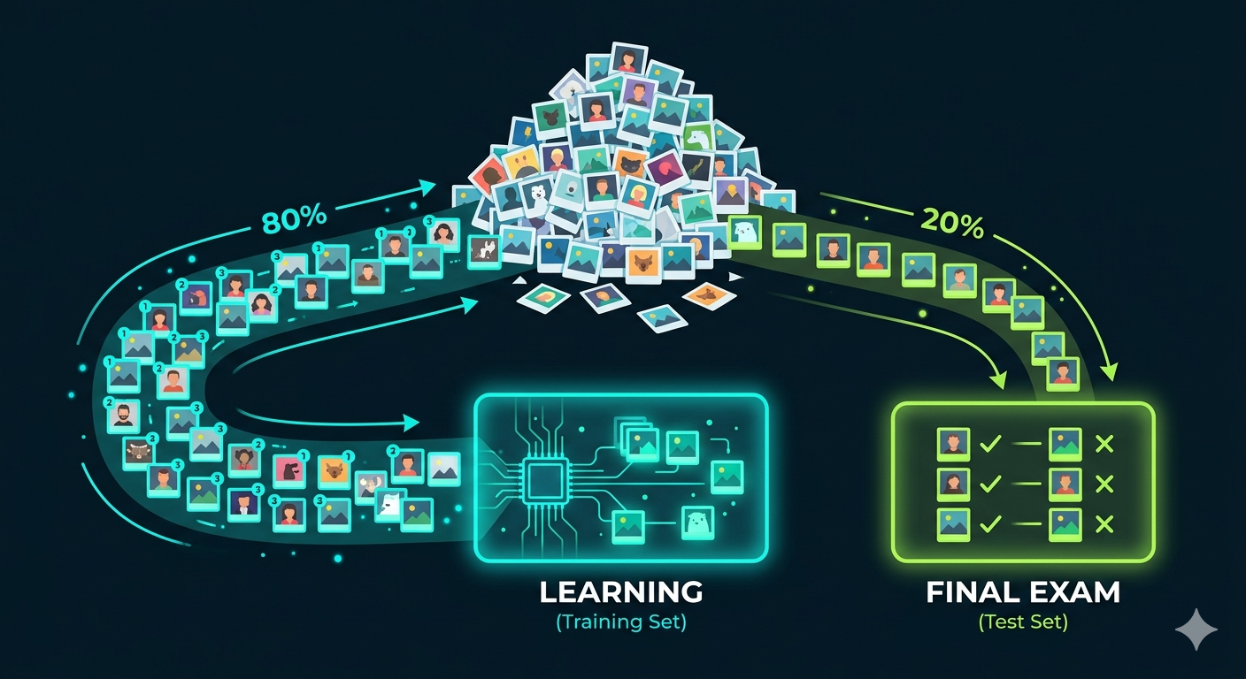 Infografik Datensatz Split