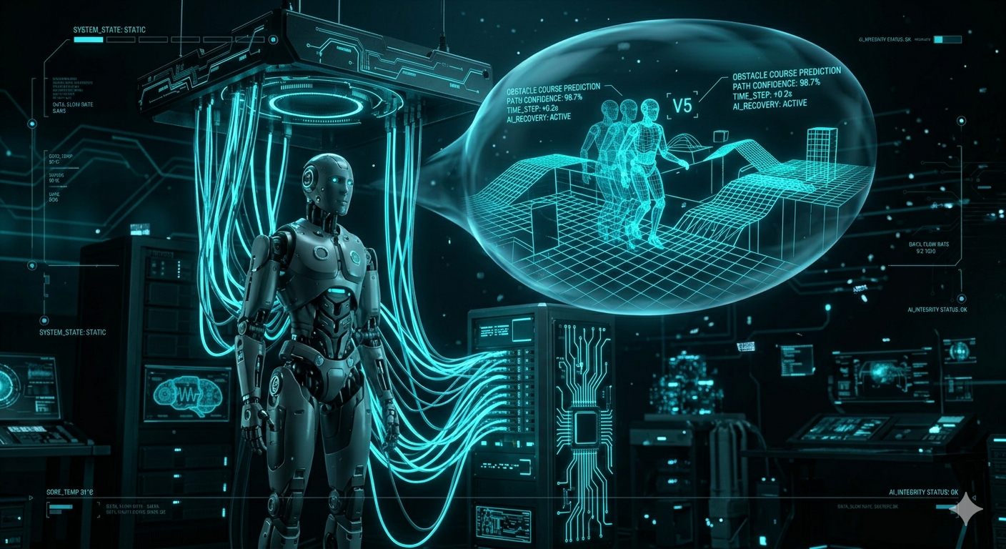 Roboter trainiert im digitalen Traum